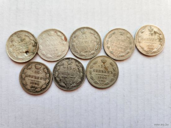 Сборный лот Российской империи-24 монеты