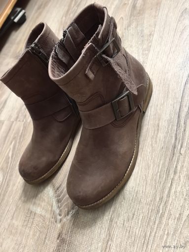 Кожаные ботинки Buffalo, р.37. Стильные ancle boots!