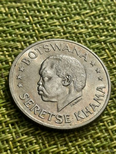Ботсвана 50 центов 1966 г. ( серебро ,  юбилейная , независимость )