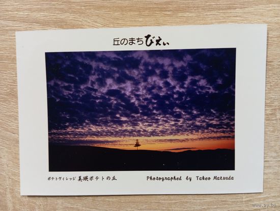 О-11. ПОДПИСАННАЯ ОТКРЫТКА. ЯПОНИЯ. ЯПОНСКИЙ ЗАКАТ.