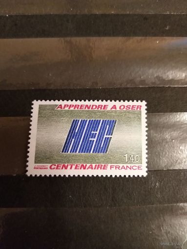 1981 Франция 100 лет коммерческому колледжу клей MNH** выпускалась одиночкой(3-8)
