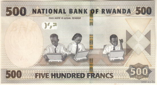 Руанда 500 франк 2019
