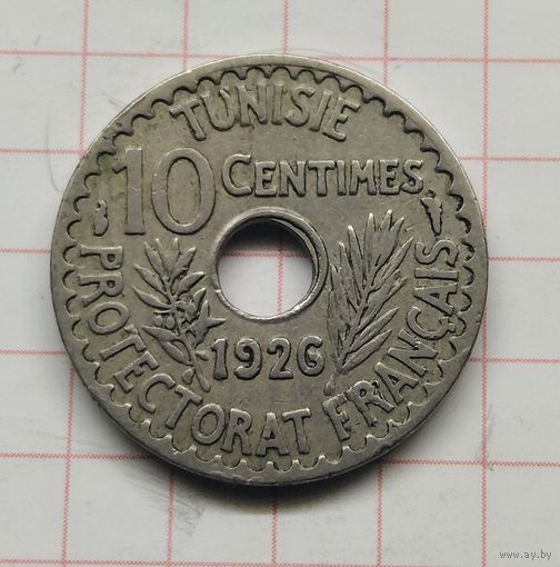 Тунис 10 сантимов 1926 г (редкая)