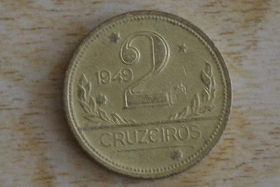 Бразилия 2 крузейро 1949