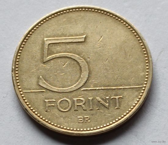 Венгрия. 5 форинтов 2001 года.