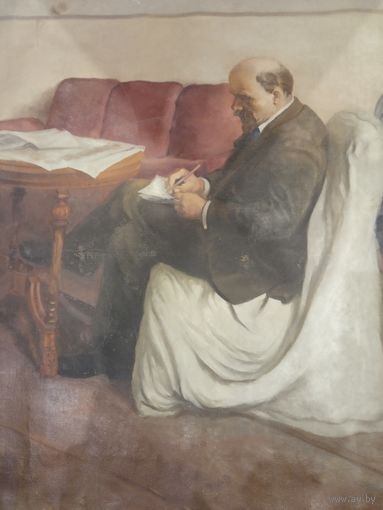 Картина маслом Ленин в Смольном,