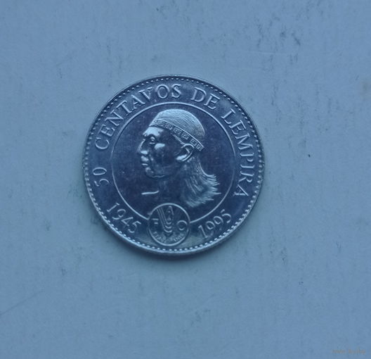 Гондурас 50 сентавос де лемпира 1995 год 50 лет ФАО 1945-1995