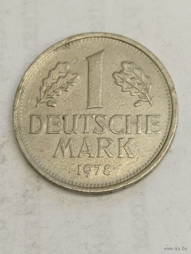 Германия 1 марка 1978 G