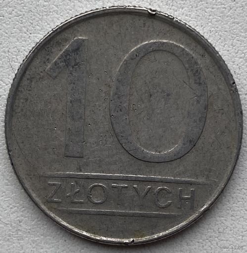 Польша 10 злотых 1988 г.