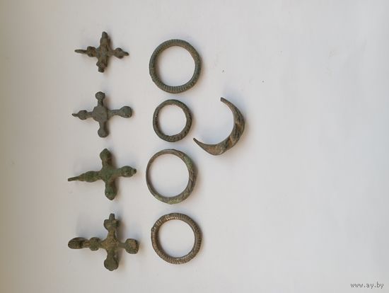 Крестики нательные и колечки