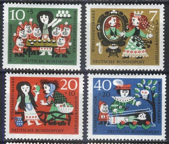 ГЕРМАНИЯ, ФРГ - 1962 [Mi. 385-388]*  чистая МН (DE03)
