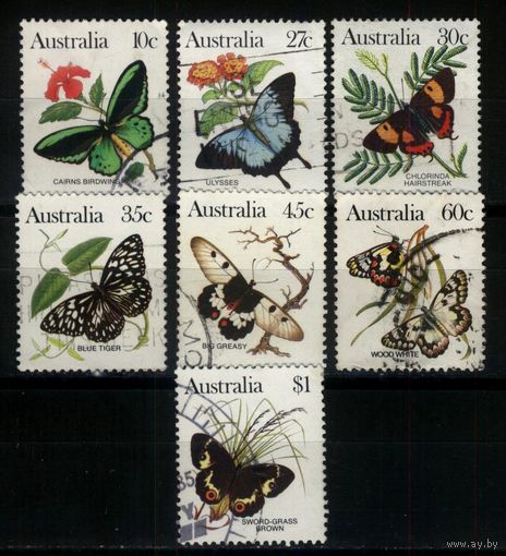 Австралия - 1983 [Mi. 839-848] Гашеная неполная (AU20)