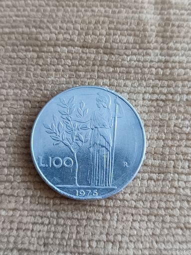 Италия. 100 лир 1976 года.