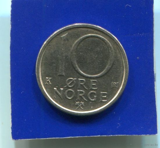 Норвегия 10 эре 1987
