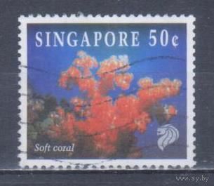 [2386] Сингапур 1994. Морская фауна.Кораллы и другие. Гашеная марка.