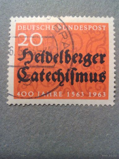 ФРГ. 400 лет Гейдельбергскому катехизису. 1963г. гашеная