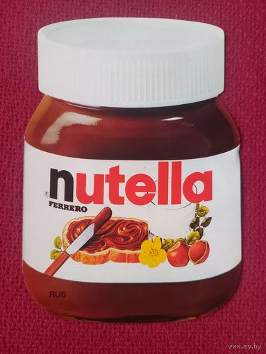Этикетка рекламка Nutella