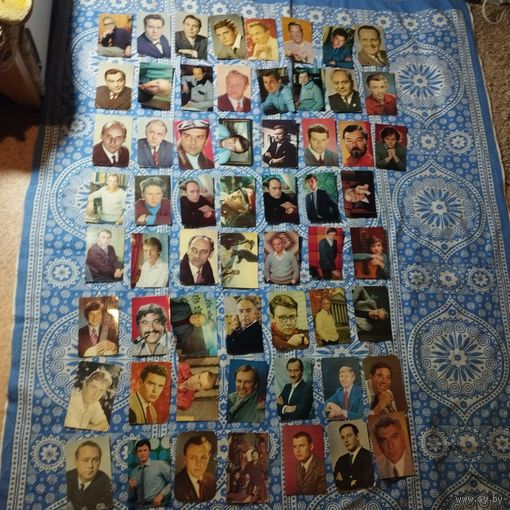 Актеры советского кино, музчины ~60 шт. маленькая коллекция