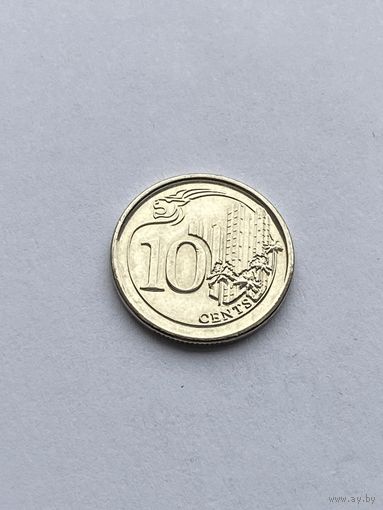 10 центов, 2013 г., Сингапур