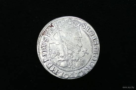 Орт 1622 г. Сигизмунд. Редкий. С рубля.