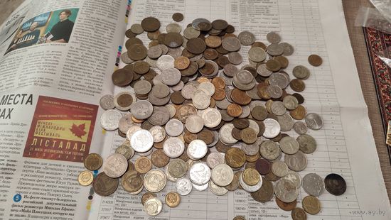 Лот монет России и СССР 760 грамм, 200 лотов с 1 рубля,5 дней!