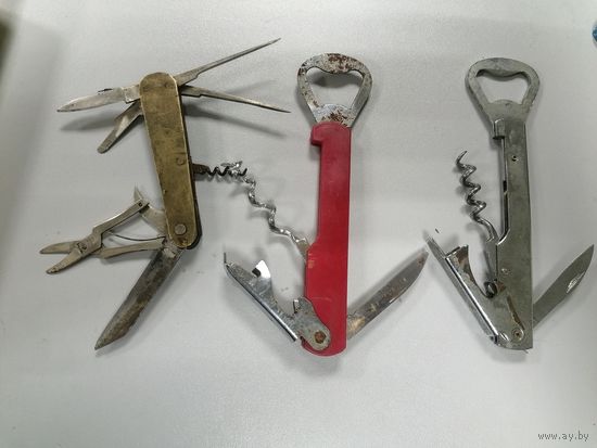 Лот складных ножей СССР в ремонт