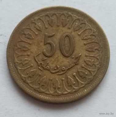 Тунис, 50 миллимов 1960 год