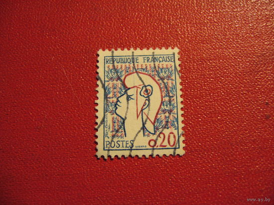 Марка Марианна (новй тип) 1961 год Франция