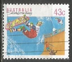 Австралия. Скайтборд. 1990г. Mi#1223.