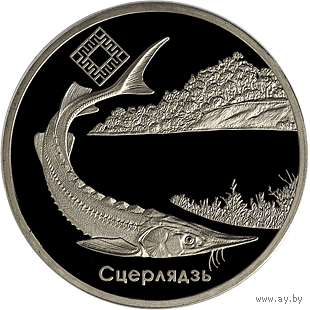 1 рубль - Стерлядь (Сцерлядзь) Заказник "Днепро - Сожский"