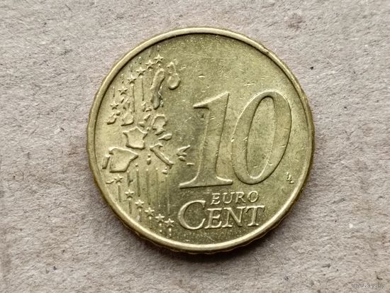 Германия 10 евроцентов, 2002 "F". (U-обм)