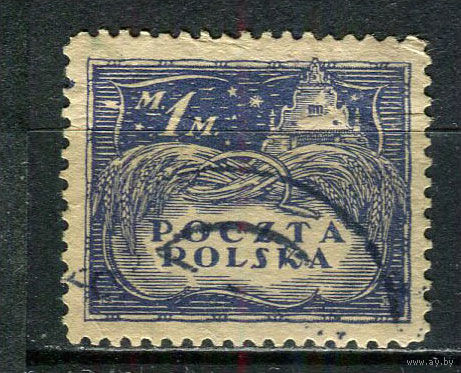 Польша - 1919/1920 - Урожай зерна 1M - [Mi.109] - 1 марка. Гашеная.  (Лот 9JL)-TG2P32