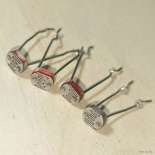 Фоторезистор ((Цена за 10 шт)) Датчик освещенности. Подойдет для Arduino