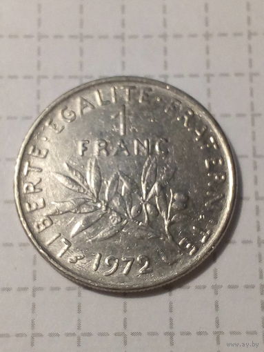 1 франк Франция 1972 год