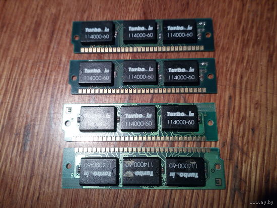 Оперативная память sim 30 2х 2х1mb pin Turbo ram 60ns , проверенная