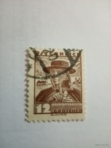 Австрия 1934 Стандарт, народные костюмы. 12 грош