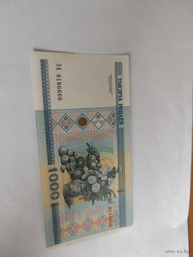 1000 рублей серия ЭА 2000г год