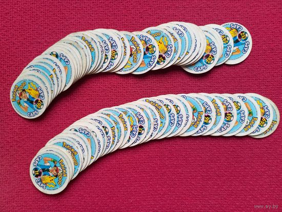 Фишки кепсы caps Pokemon 2000 Покемон 2000. Цена за все фишки.