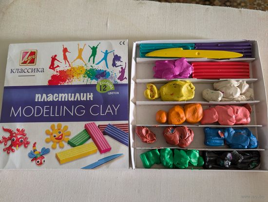 Пластилин 12 цветов