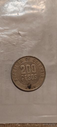 Колумбия 200 песос 2008