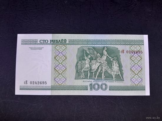 100 рублей 2000 года. Беларусь. Серия сЕ. UNC