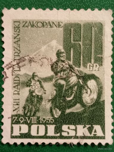 Польша 1955. Мотогонка Закопаны
