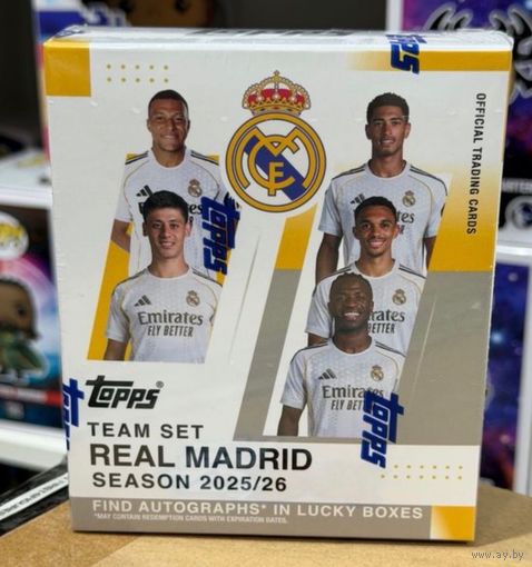 Коробка карточек новых Topps Real Madrid 25/26 Team-Set