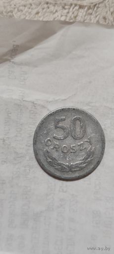 Польша 50 грош 1949