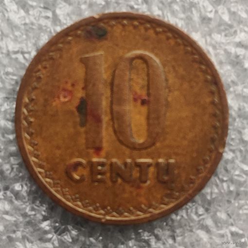 Литва 10 центов  1991 г.