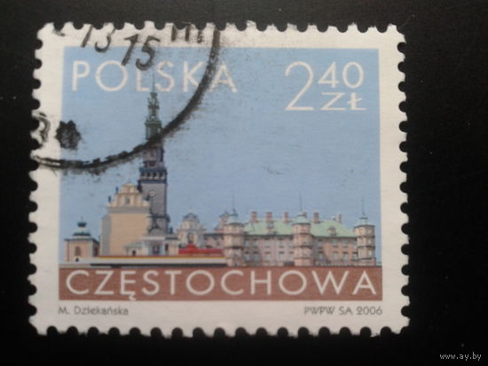 Польша, 2006, Стандарт, г. Ченстохова, Mi 1,5 евро гаш.