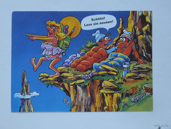 Юмор Швейцария 1980-е    10х15 см