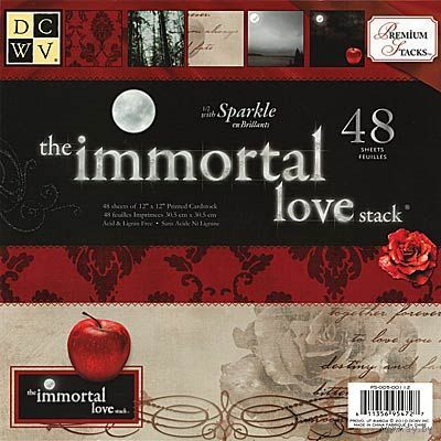 Набор бумаги для скрапбукинга DCWV - Immortal Love Paper Stack, 30х30 см, 48 листов. Только весь. Цена с пересылом!