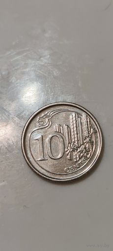 Сингапур 10 цент 2014