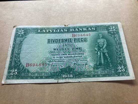 Латвия 25 1938